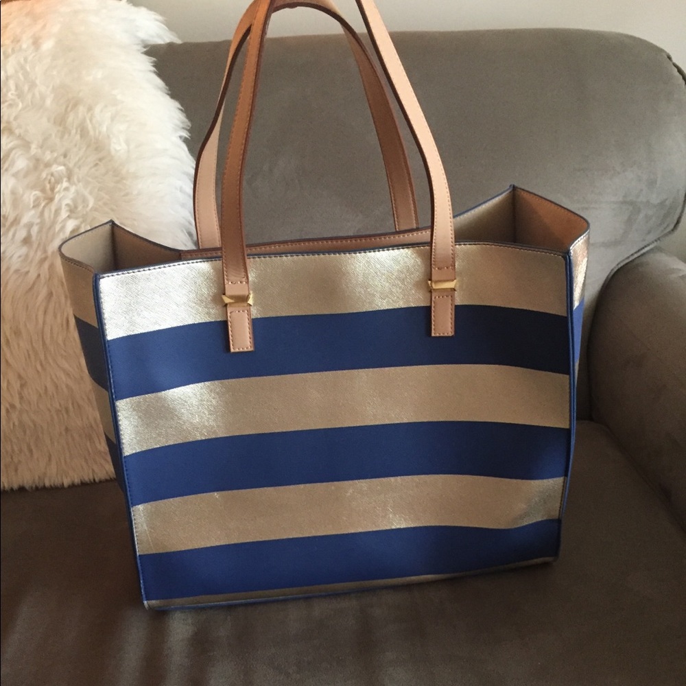 EUC Neiman Marcus Striped Tote
